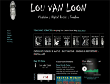 Tablet Screenshot of louvanloon.com